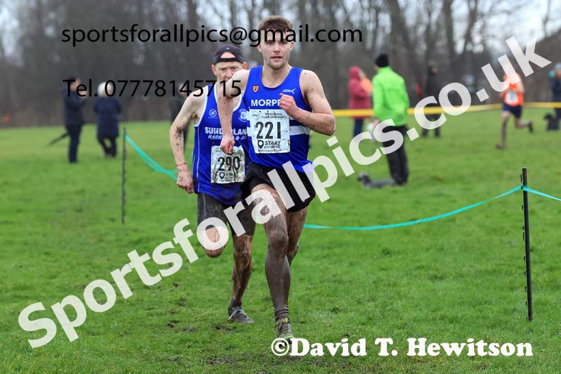 Senior mens 2023 North Eastern Cross Country Champs., Temple Park, South Shields. Photo: David T. Hewitson/Sports for All Pics